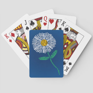 Baraja De Cartas Las tarjetas de juego Be-Attitude, blanco