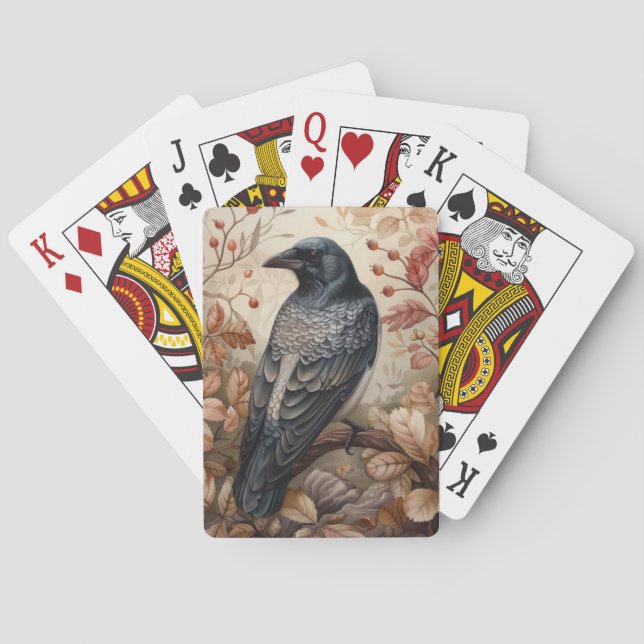 Baraja De Cartas Las tarjetas de juego Black Crow Classic (Reverso)