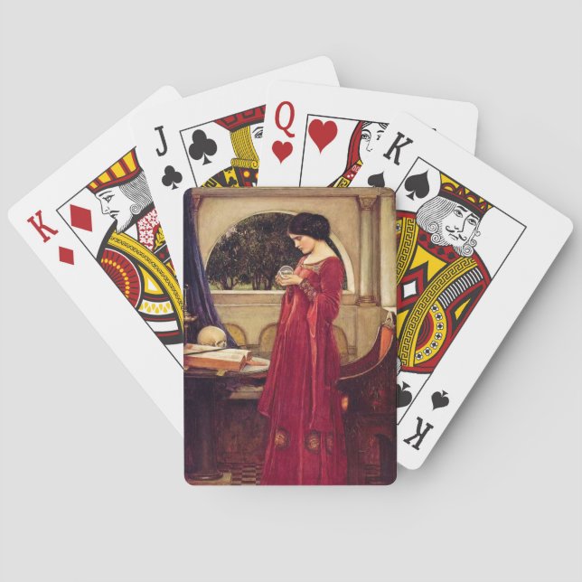 Baraja De Cartas Las tarjetas de juego de Crystal Ball Pre-Raphaeli (Reverso)