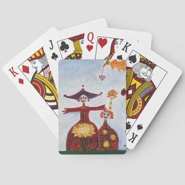 Baraja De Cartas Las tarjetas de juego me abrazan (Reverso)