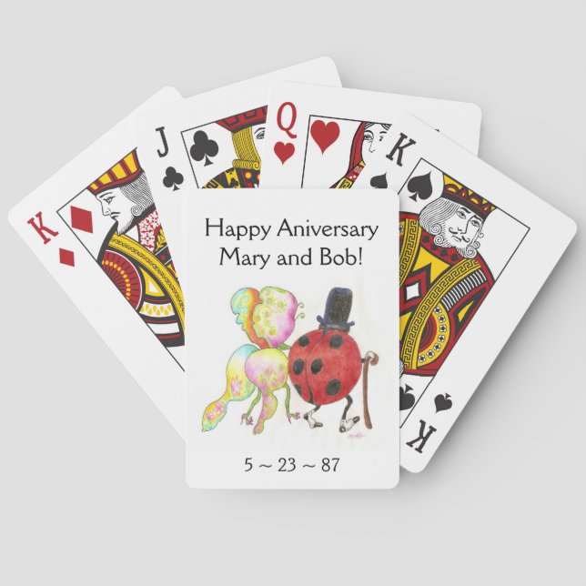 Baraja De Cartas Las tarjetas de la dama (Reverso)