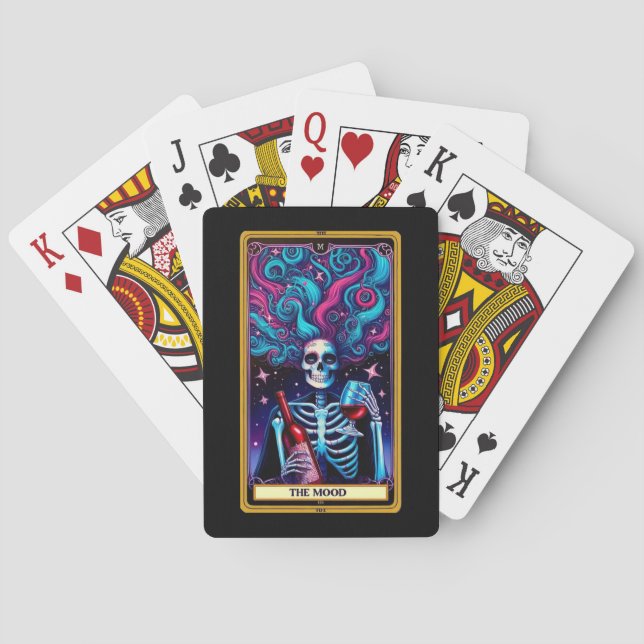 Baraja De Cartas Las tarjetas de póquer Tarot Skeleton Mood (Reverso)