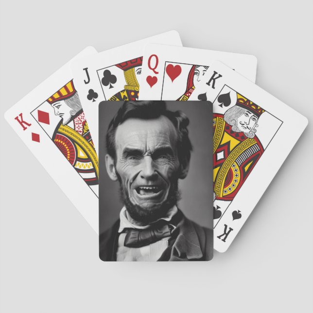 Baraja De Cartas Laughing Lincoln (Reverso)