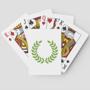 Baraja De Cartas Laurel Wreath (Símbolo griego antiguo)
