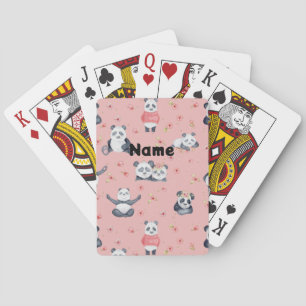 Baraja De Cartas Lauren's Pandas - Personalized