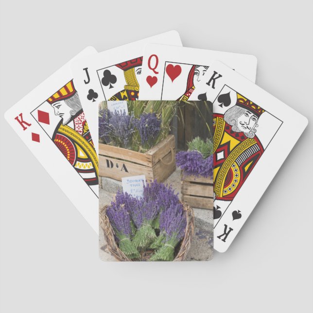 Baraja De Cartas Lavanda a la venta, Provenza, Francia (Reverso)