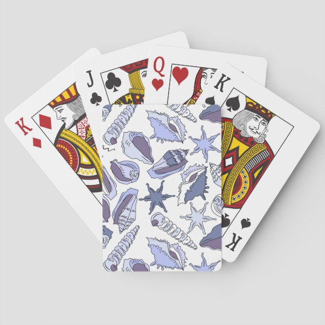 Baraja De Cartas Lavendar Seashells (Reverso)