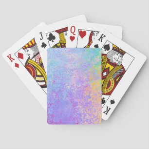 Baraja De Cartas Lavender Sunrise Pastel Neon Alcohol Tinta Resumen