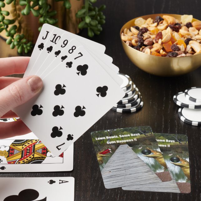 Baraja De Cartas Lawn Bowls Australia Split Happens, Playing Cards (In Situ)