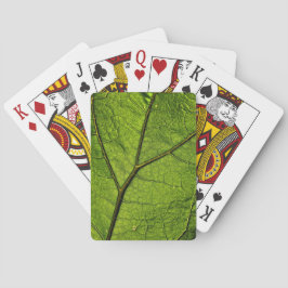 Baraja De Cartas Leaf. Butterbur verde