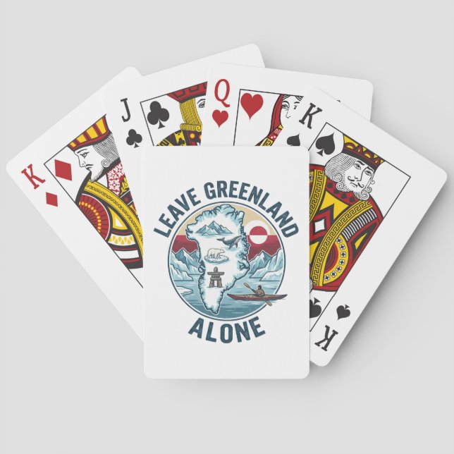 Baraja De Cartas Leave Greenland Alone (Reverso)
