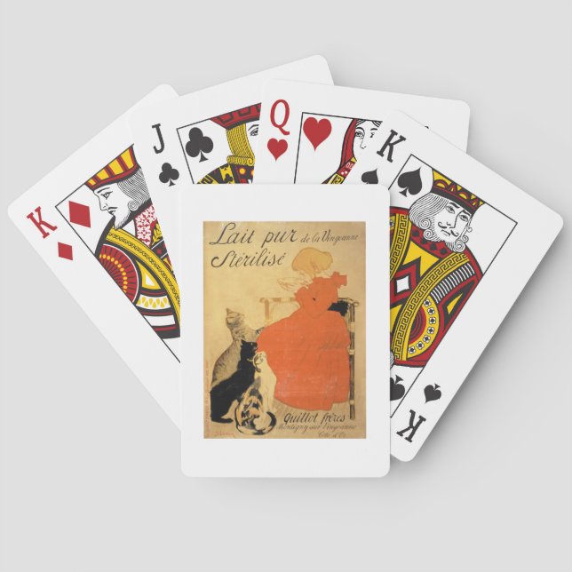 Baraja De Cartas "Leche esterilizada pura del La Vingeanne", 1894 (Reverso)