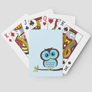 Baraja De Cartas Lechuza Azul Cuta