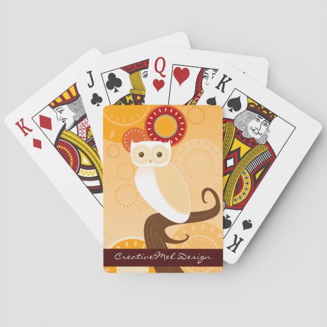 Baraja De Cartas Lechuza de Sol DO Personalizado (Reverso)
