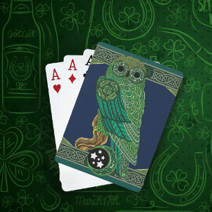 Baraja De Cartas Lechuza Verde Celta