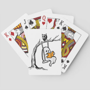Baraja De Cartas Lectura del columpio del fantasma de Halloween 