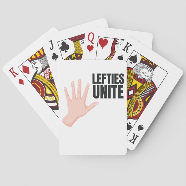 Baraja De Cartas Lefties Unite Izquierda Lefty Gift (Reverso)