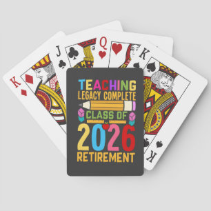 Baraja De Cartas Legado de Enseñanza Completo Clase de 2026 Jubilac