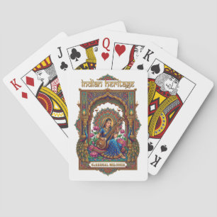 Baraja De Cartas Legado Indio: Músico Clásico Arte Veena