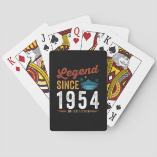 Baraja De Cartas Legend Since 1954 Birthday Retro Vintage