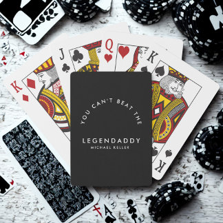 Baraja De Cartas Legendaddy for Legendary Dads fun minimalist 
