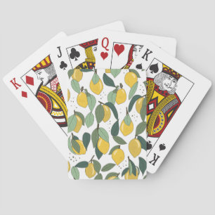 Baraja De Cartas Lemon Tropical: Brillante Viña sin Marea