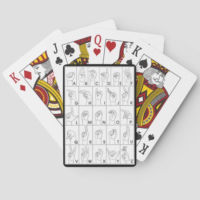 Baraja De Cartas LENGUAJE DE Rótulo   (Reverso)