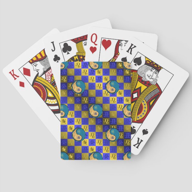 Baraja De Cartas Leo & Buey de Agua (Reverso)