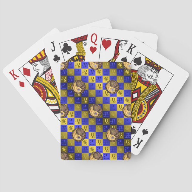Baraja De Cartas Leo & Buey de Tierra (Reverso)