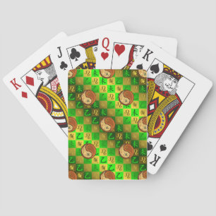 Baraja De Cartas Leo & Cabra de Madera