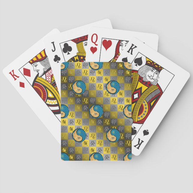 Baraja De Cartas Leo & Conejo de Agua (Reverso)