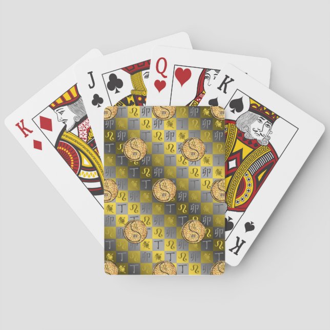 Baraja De Cartas Leo & Conejo de Fuego (Reverso)