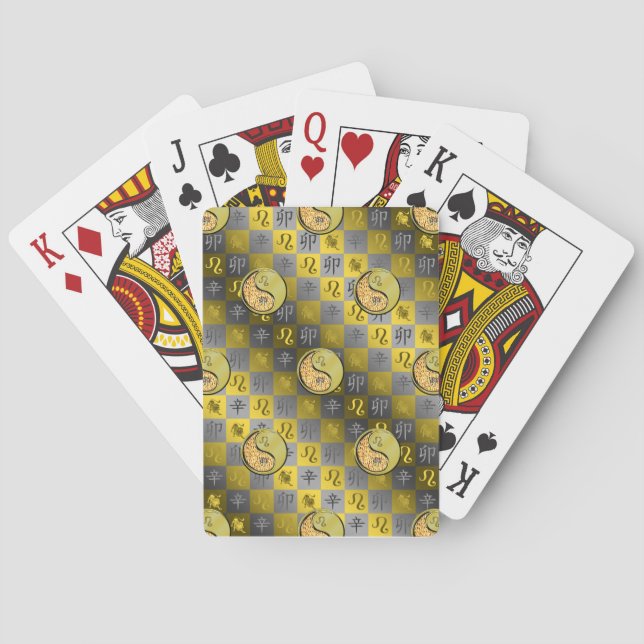 Baraja De Cartas Leo & Conejo de Metal (Reverso)