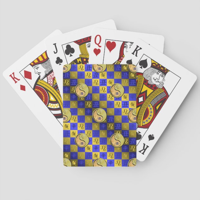 Baraja De Cartas Leo y Buey de Metal (Reverso)