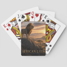 León Africano Sabana ANIMALES Póker