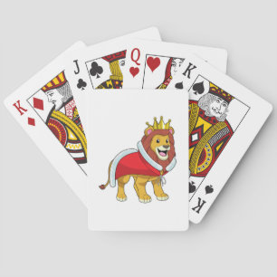Baraja De Cartas León como Rey con corona y Cabo