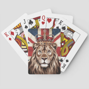 Baraja De Cartas León con corona bandera británica