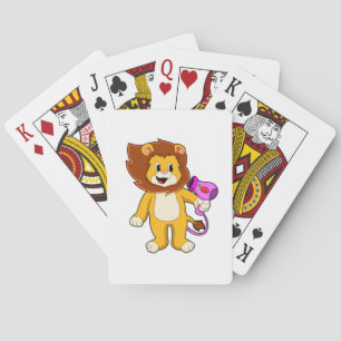 Baraja De Cartas León con secador de pelo