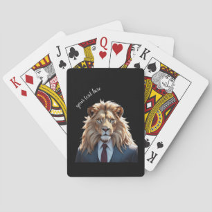 Baraja De Cartas león con traje