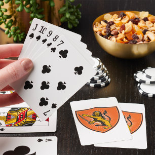 Baraja De Cartas León Con Una Espada