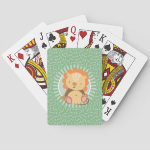 Baraja De Cartas León de la jungla dulce - Animales divertidos del