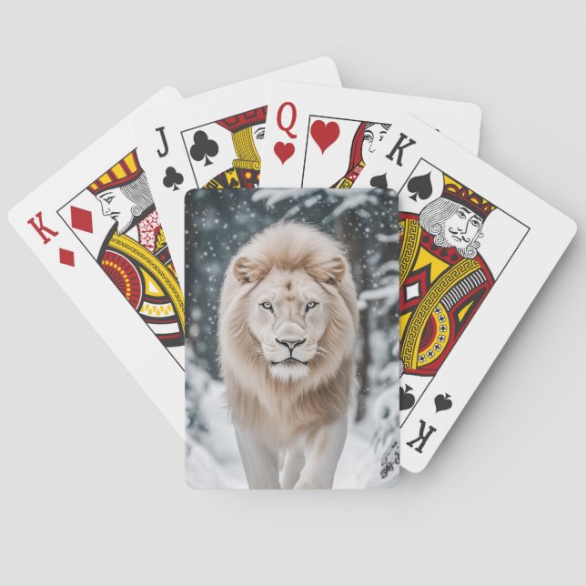 Baraja De Cartas León de Nieve (Reverso)