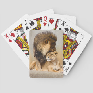Baraja De Cartas León macho y hembra enamorado