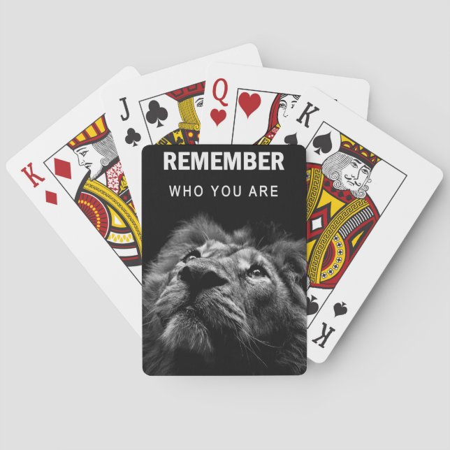 Baraja De Cartas León Recuerda Quién Eres (Reverso)