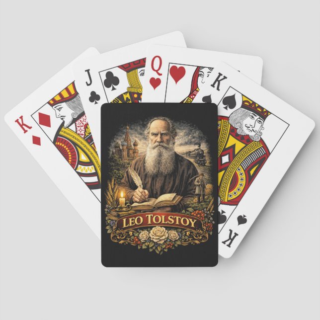 Baraja De Cartas León Tolstói (Reverso)