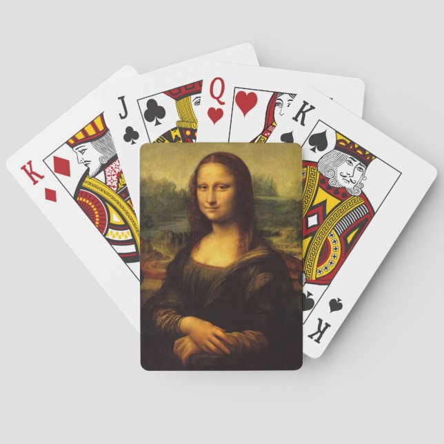 Baraja De Cartas Leonardo da Vinci, Mona Lisa (Reverso)