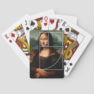Baraja De Cartas Leonardo da Vinci Mona Lisa Fibonacci Sequence