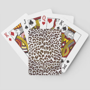 Baraja De Cartas Leopard Chocolate Print