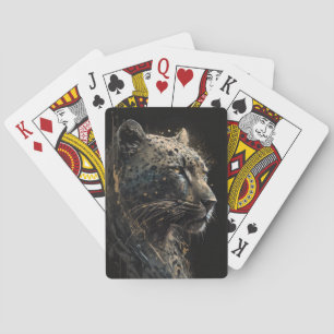 Baraja De Cartas Leopard Portrait Animal Nature Wildlife Dardlife P
