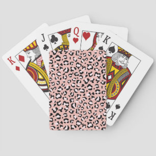 Baraja De Cartas Leopard Print, Leopard Spots, Pink Leopard